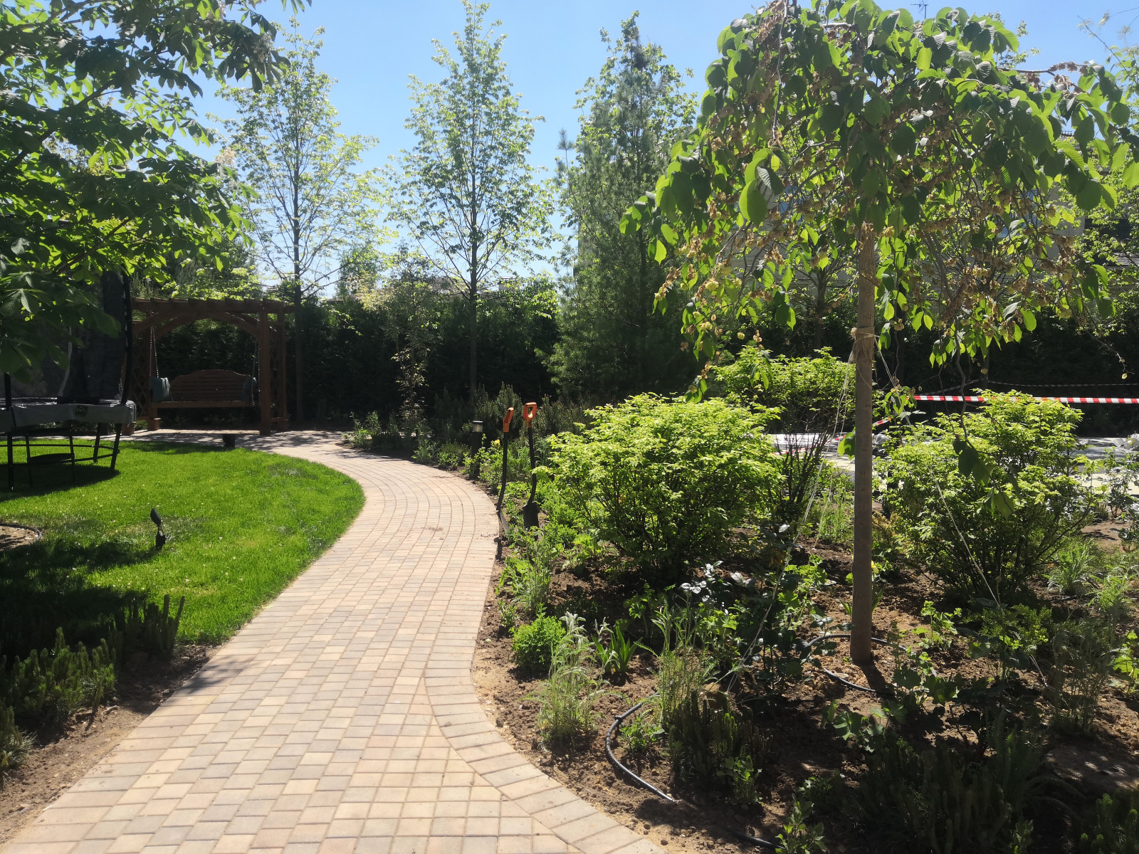 Landscape design of the territory (Moscow region)