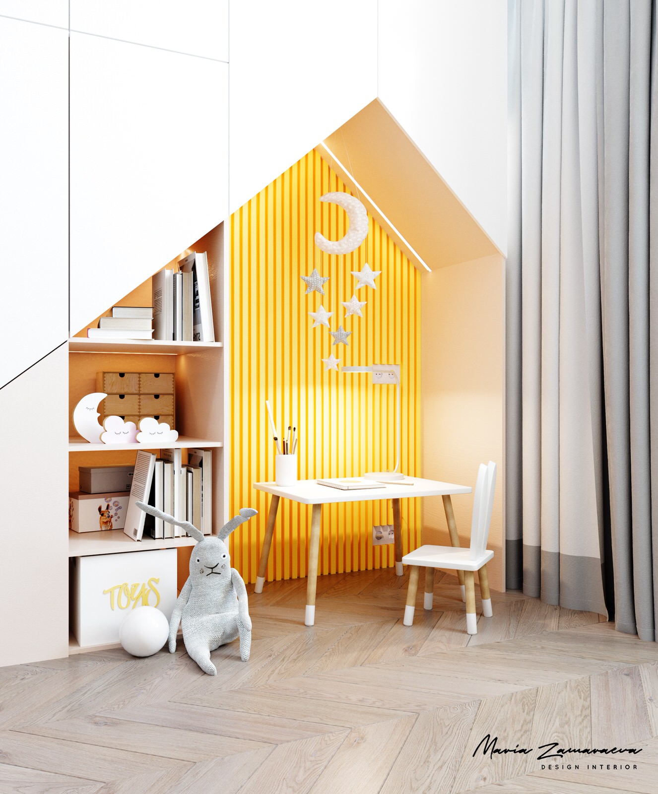 Обложка проекта: Детская комната для девочки с ламами