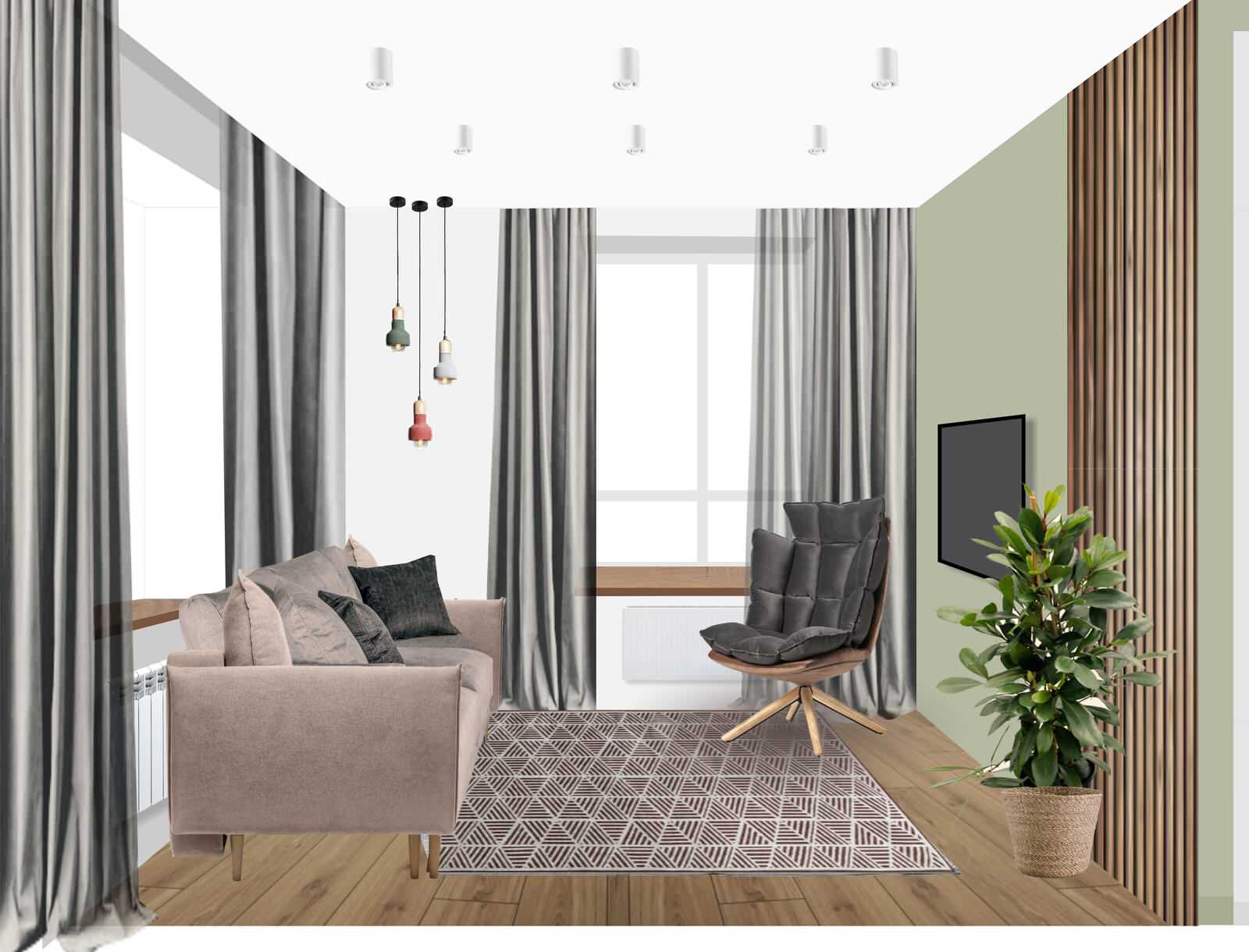 Обложка проекта: Двухкомнатная квартира ЖК Луч