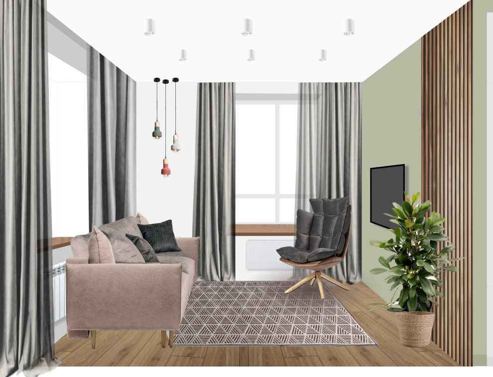 Обложка проекта: Двухкомнатная квартира ЖК Луч