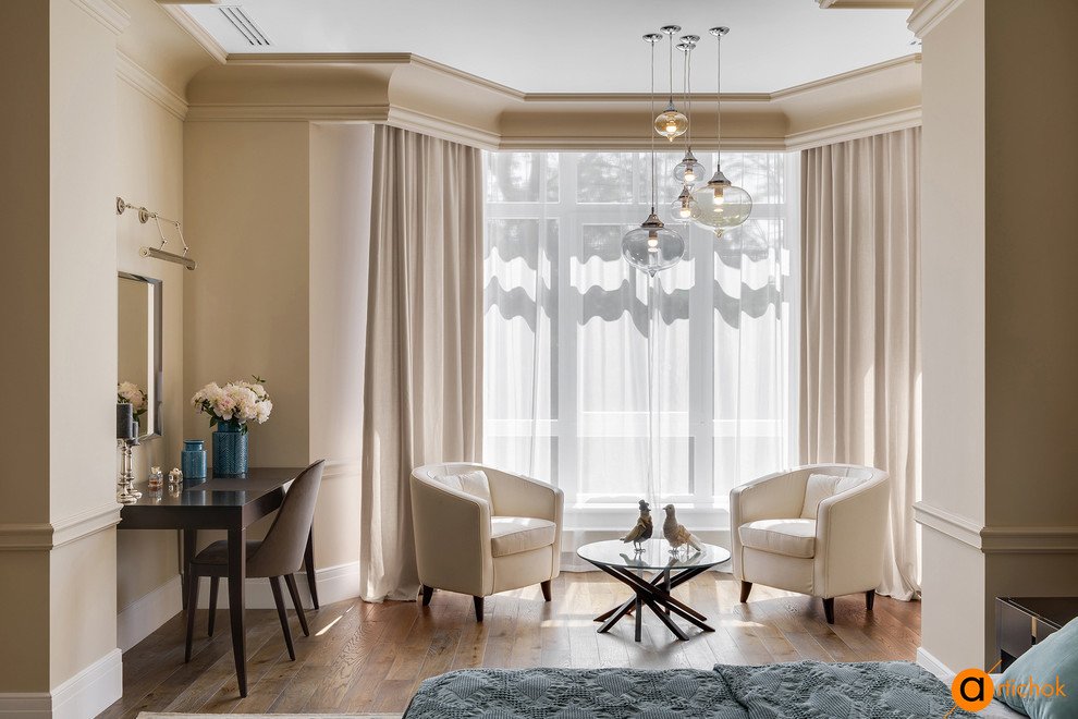 Спальня в бежевых тонах