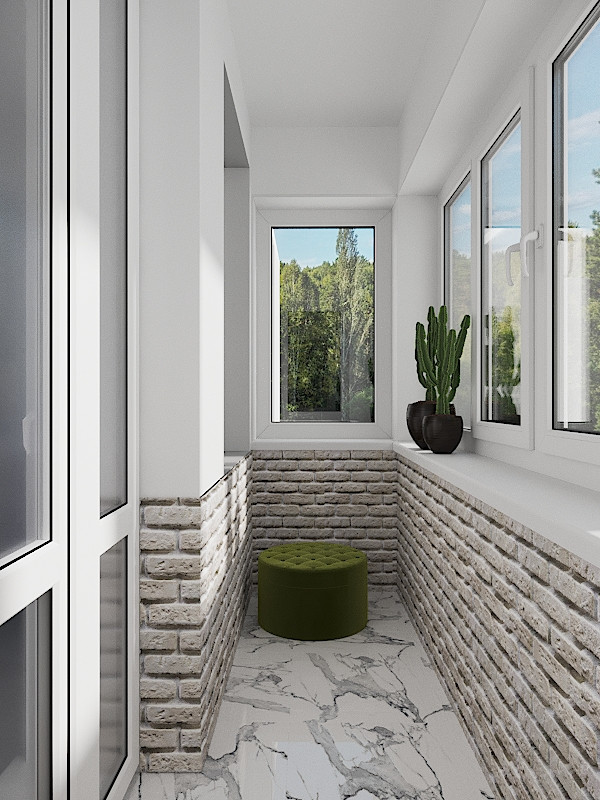 Трекомнатная квартира в серых тонах