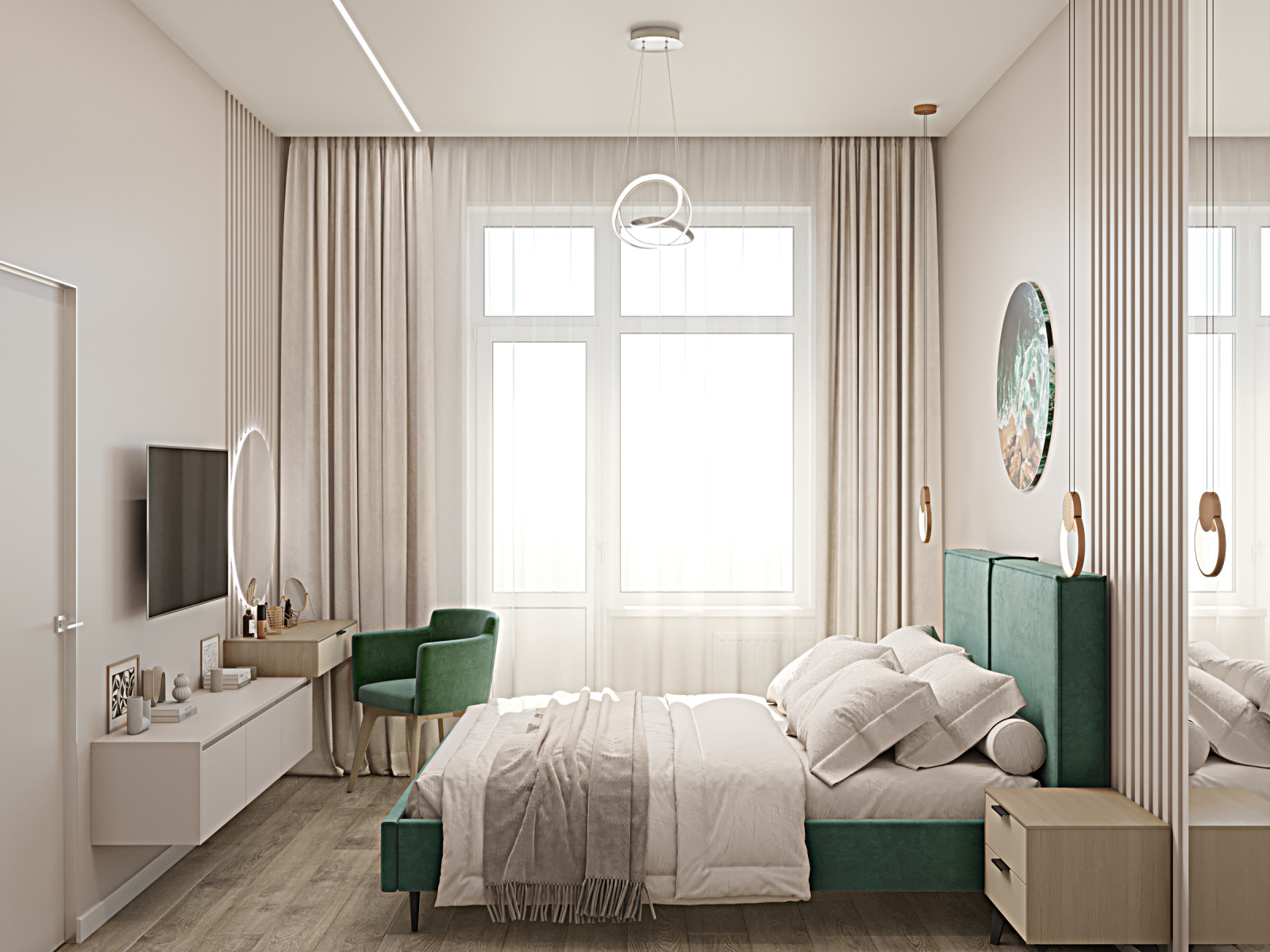 Дизайн-проект евродвушки в Москве