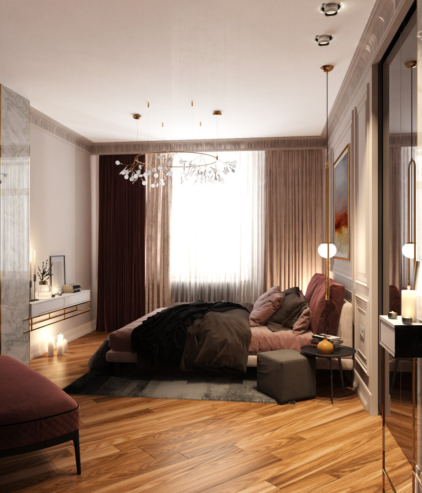 Дизайн Квартиры в современном стиле с британскими колониальными нотками.