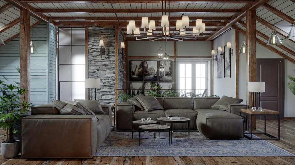 Обложка проекта: Мансардный этаж над гаражом.