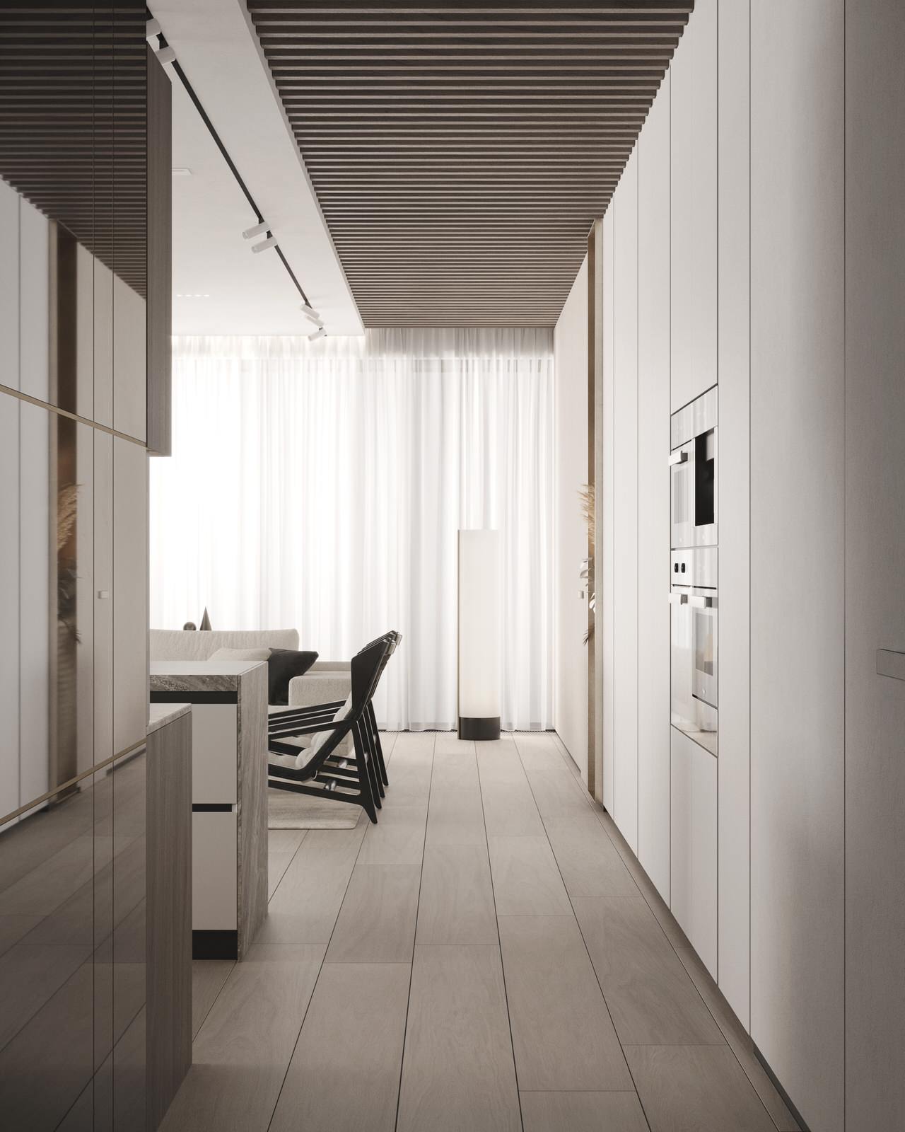 Modern megalopolis apartment