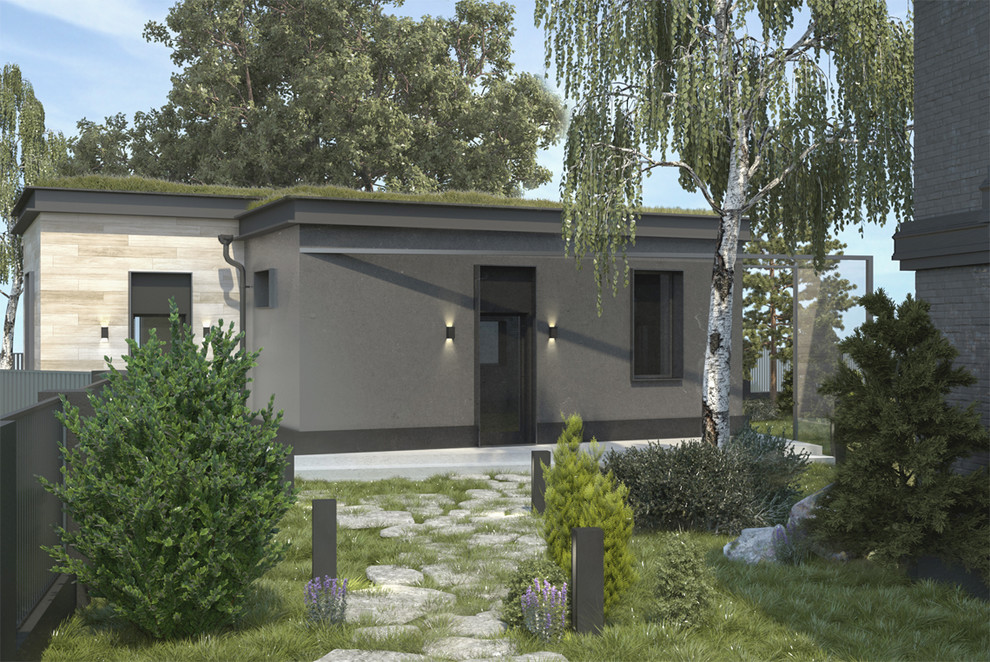 Дом цвета антрацит