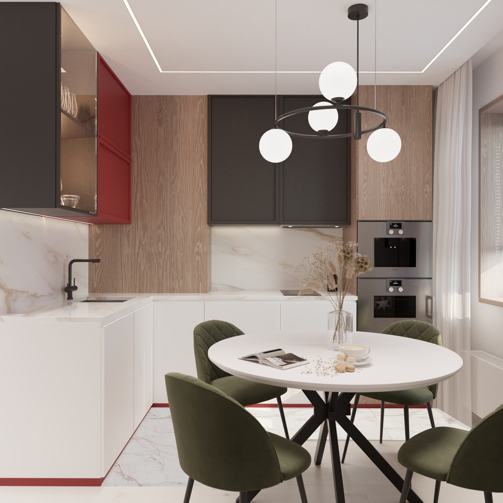 Небольшая уютная квартира расположенная в живописном месте  города