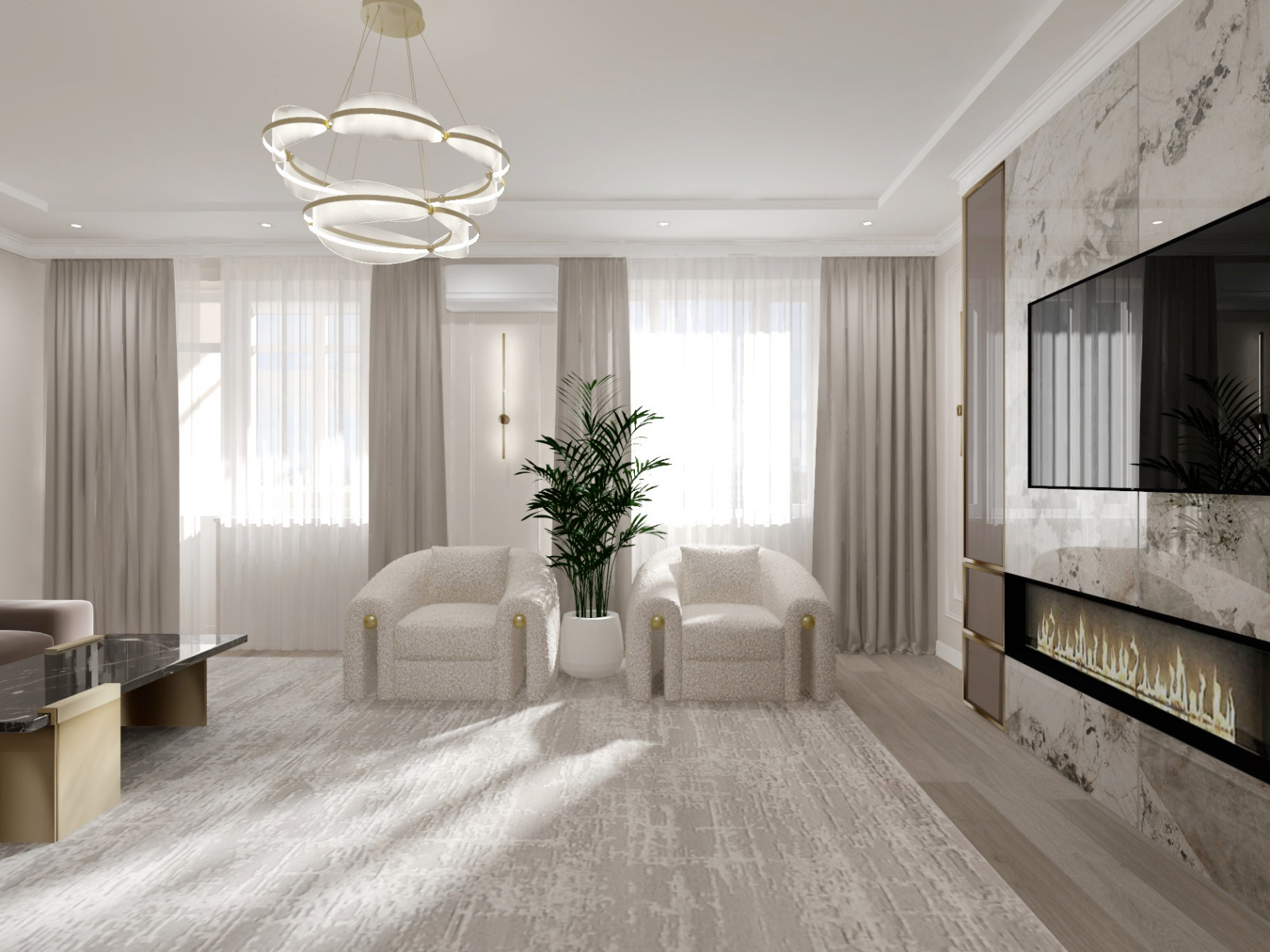 Обложка проекта: Гостиная. Площадь 36 м2