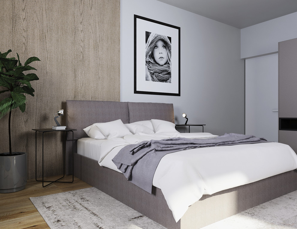 Спальня современный стиль в загородном доме