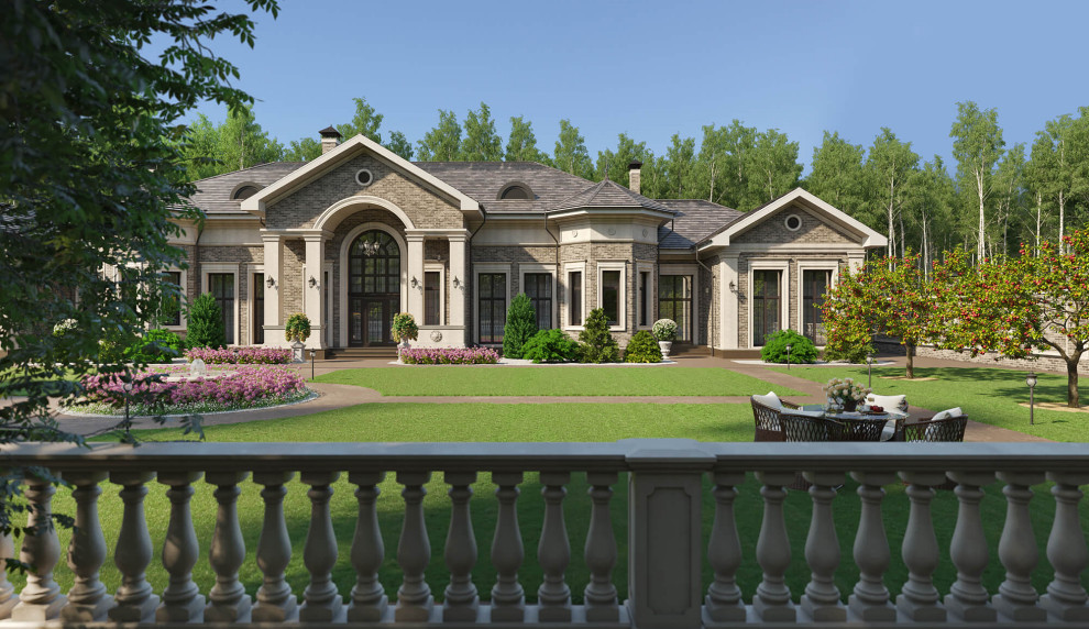 Архитектурный проект одноэтажного жилого дома площадью 400 кв.м.