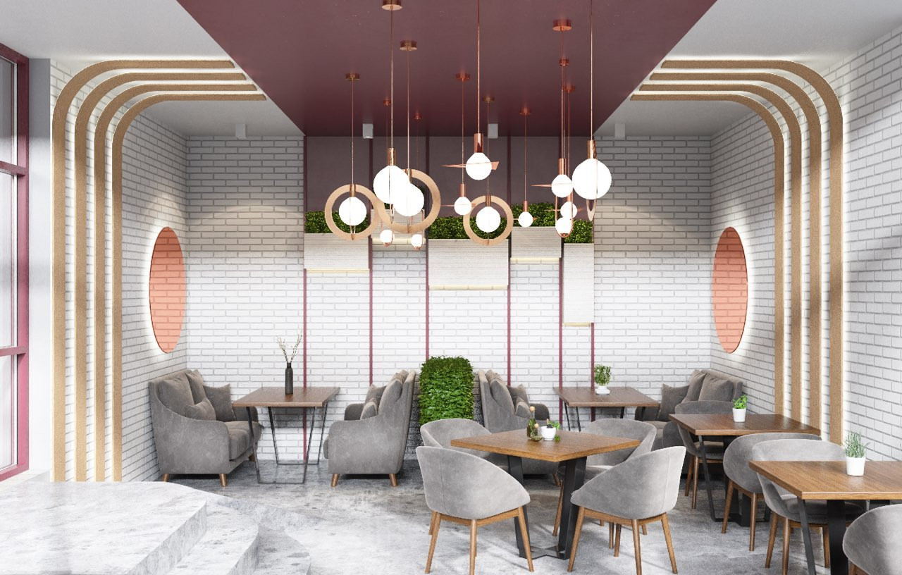 Обложка проекта: Дизайн-проект интерьера кафе-пекарни