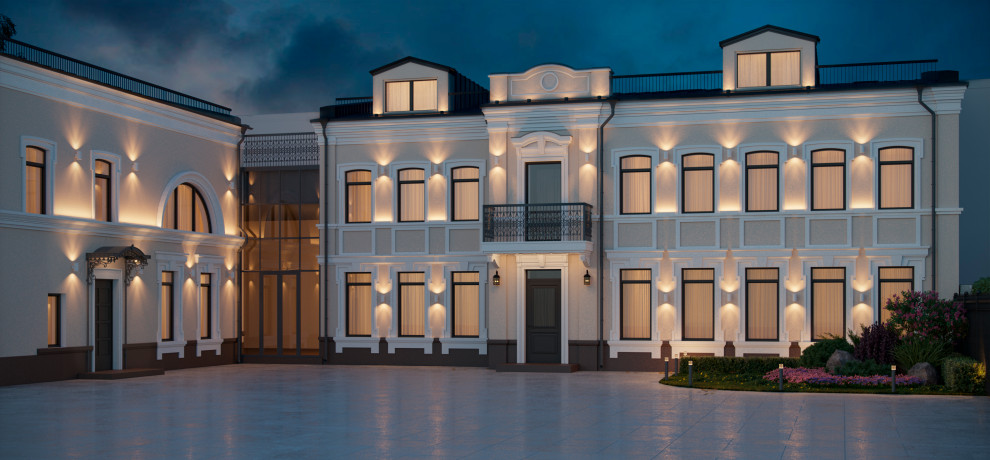 Фасад вечером