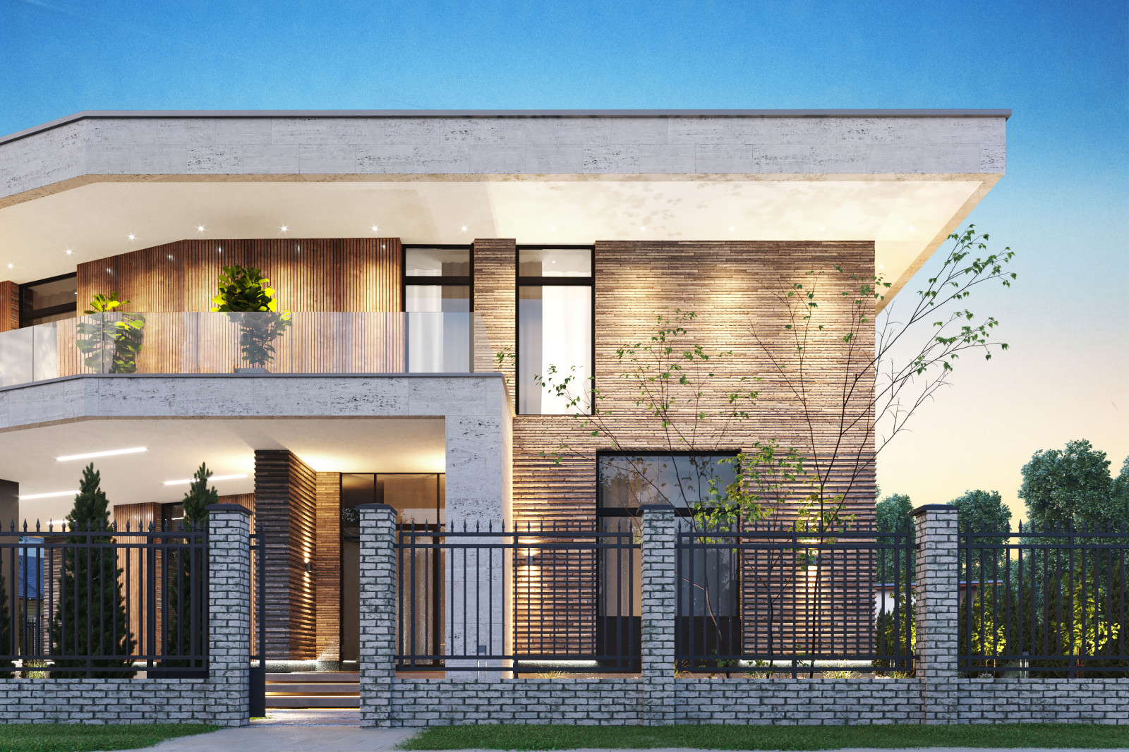 Архитектурный проект коттеджа 600м в КП Президент