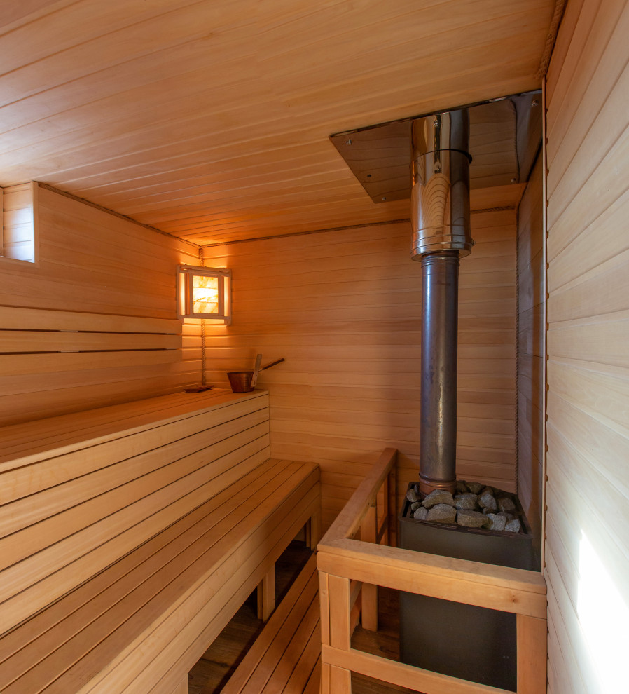 Готовый дом по проекту "Рона" 163 м2 + баня Пидан 45 м2