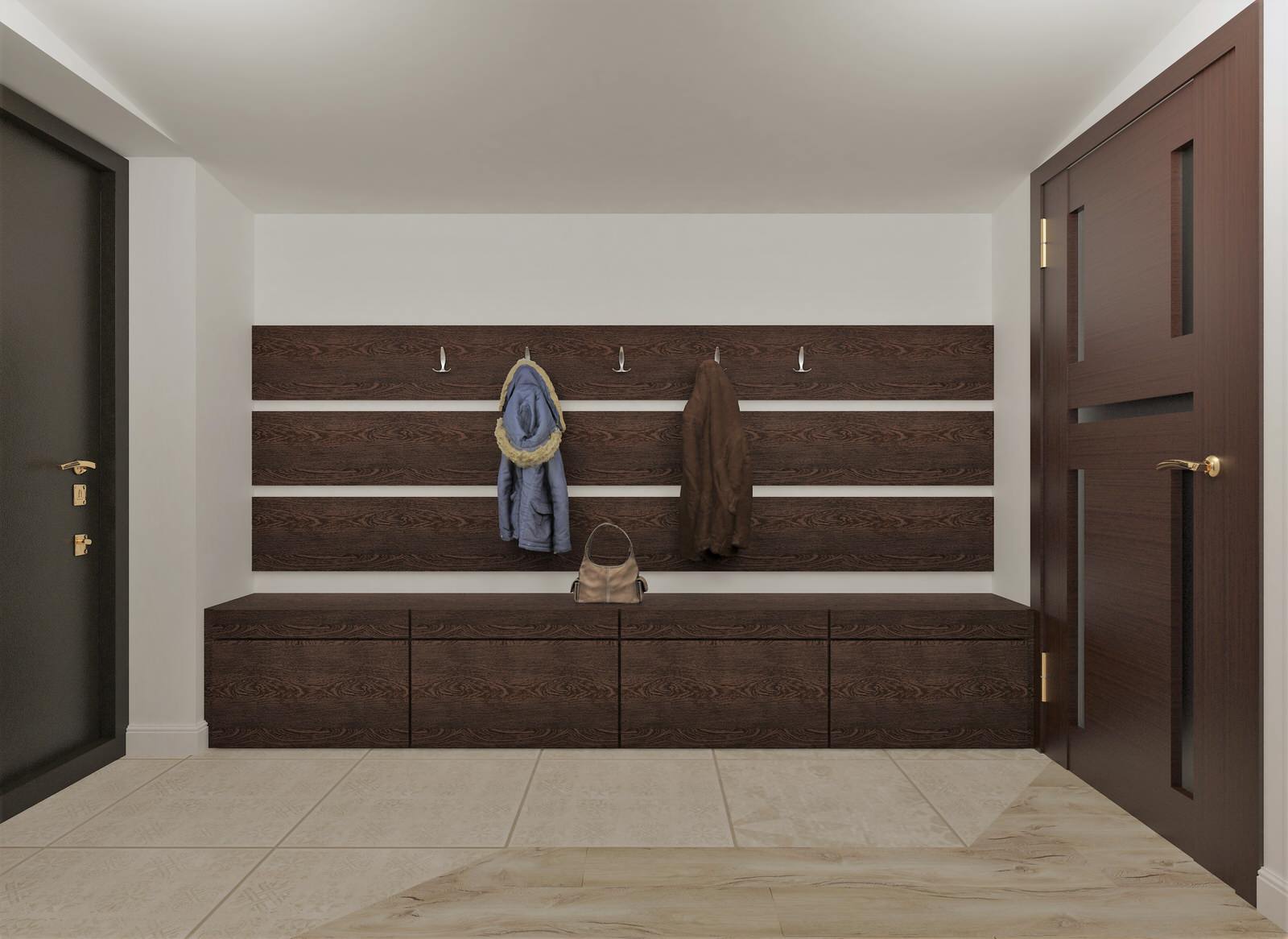 Дизайн интерьера предбанника и тамбура.