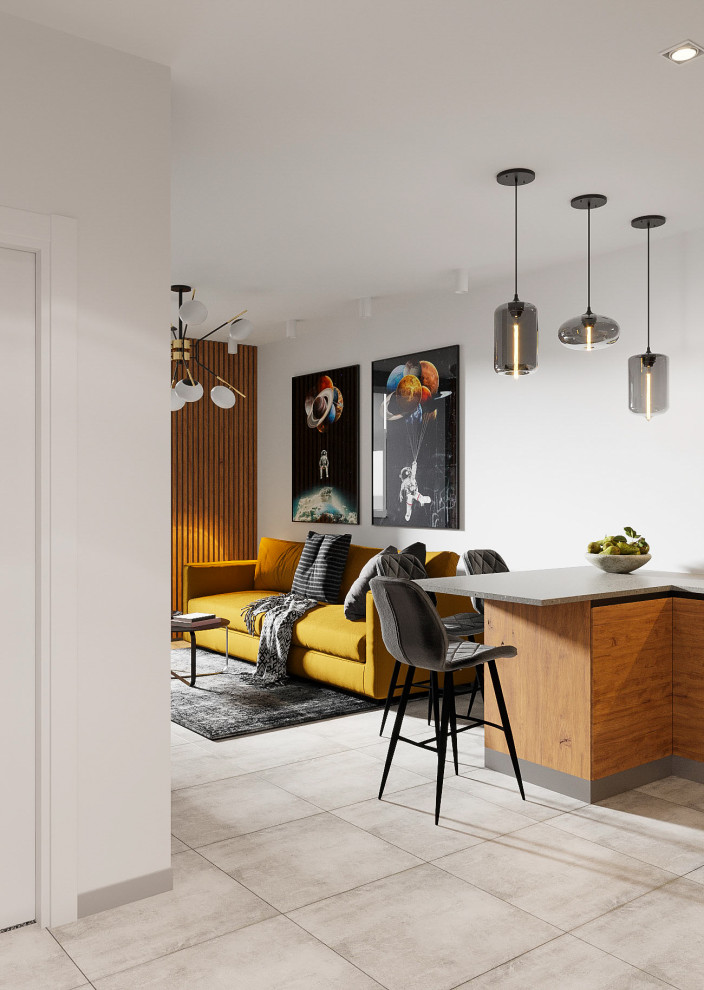 Проект квартиры "Яркий лофт"