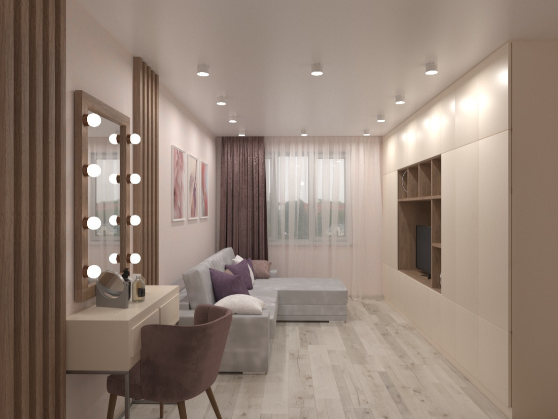 Дизайн-проект однокомнатной квартиры