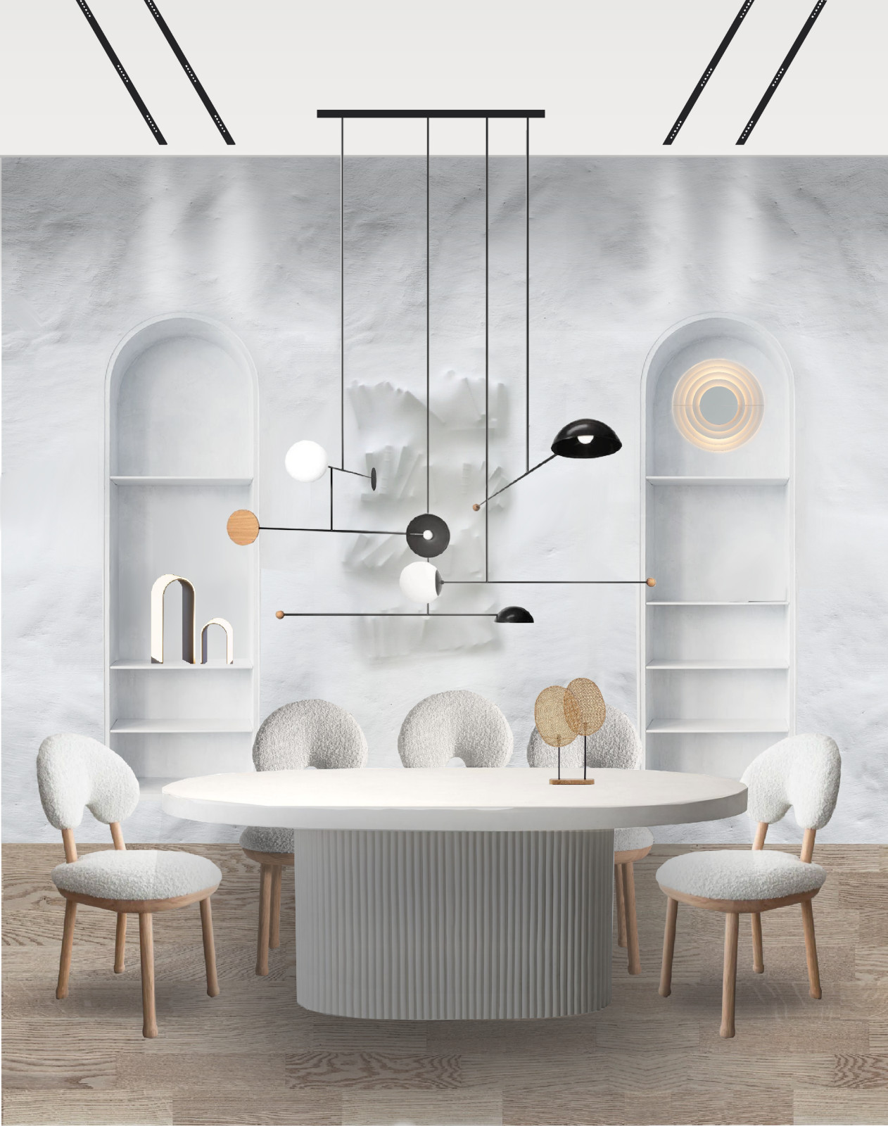 Светлая обеденная зона