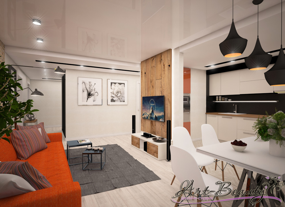 Обложка проекта: Интерьер квартиры-студии