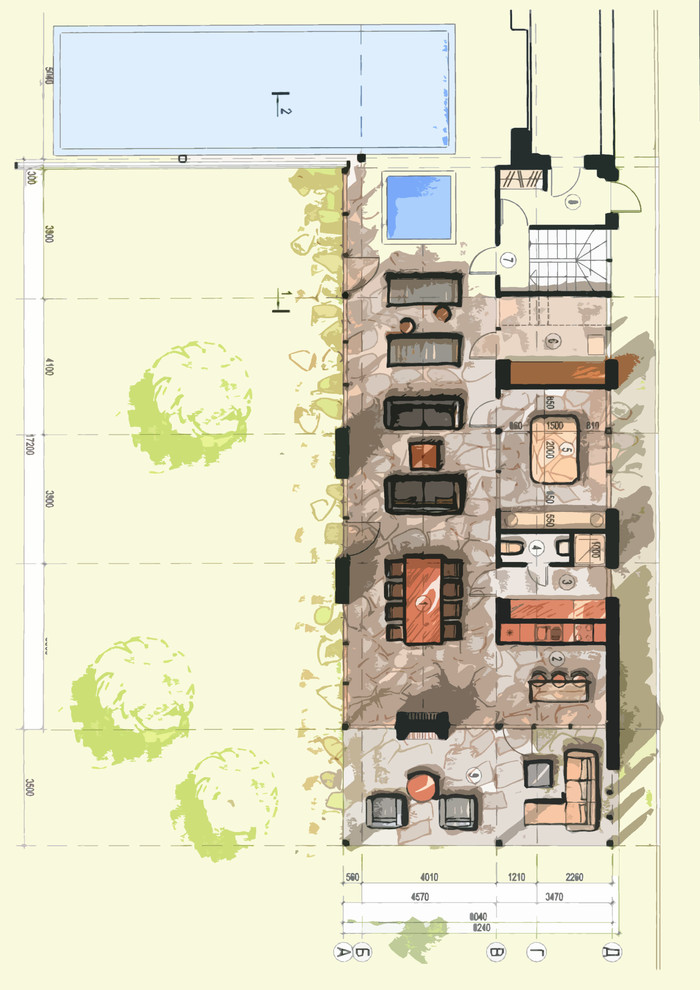 Гостевой дом-черный параллелипипед