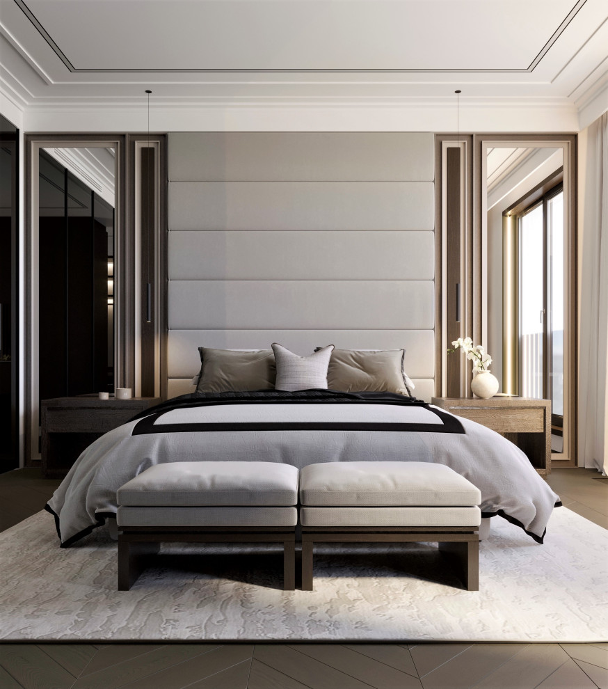 Мастер спальня с проходным гардеробом