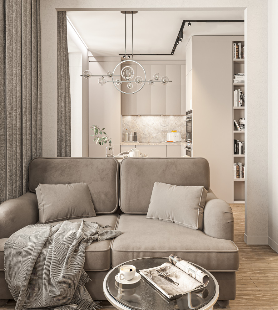 ЖК "Митино О2". Кухня-гостиная.