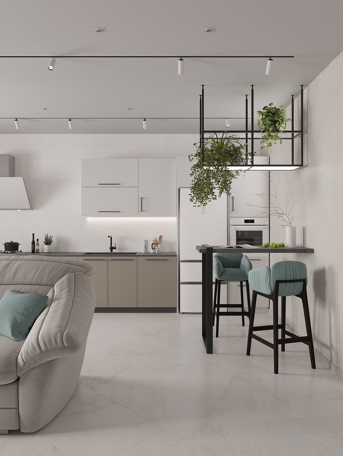 Таунхаус из "вторички" в современный интерьер