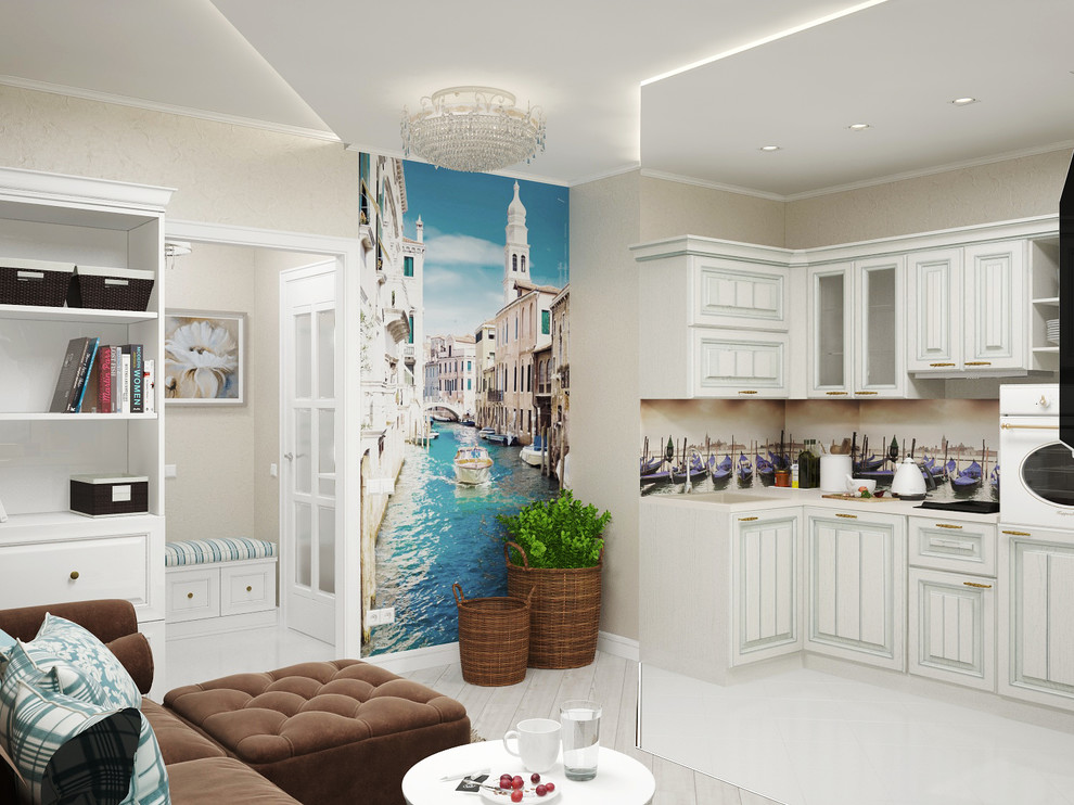 Дизайн интерьера квартиры студии на пр.Маршала Блюхера