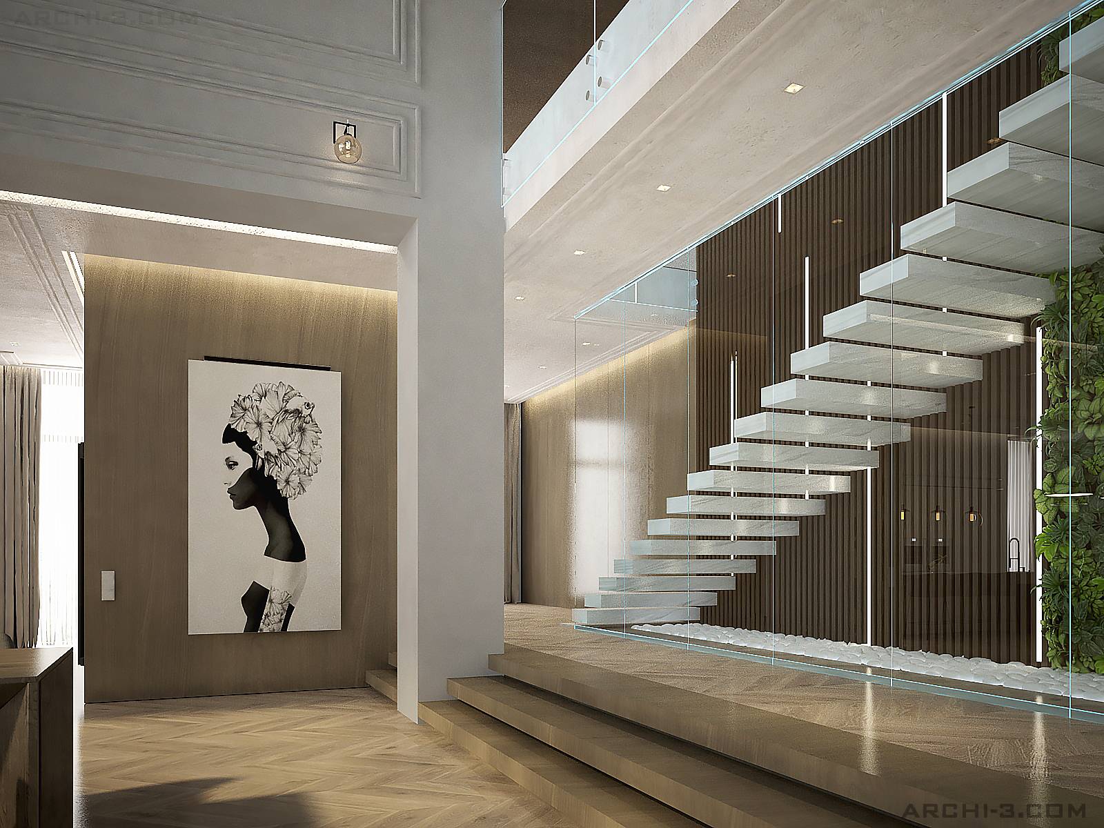 Интерьеры резиденции в Подмосковье