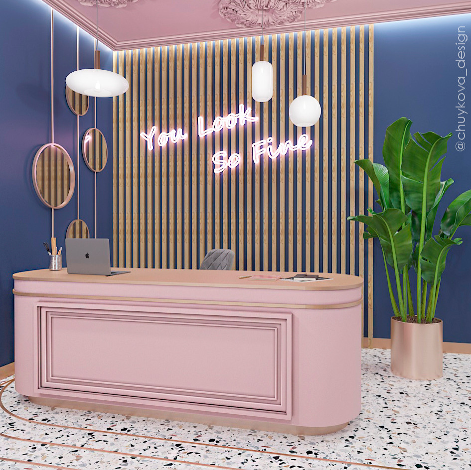 Обложка проекта: Дизайн парикмахерской + маникюрный кабинет