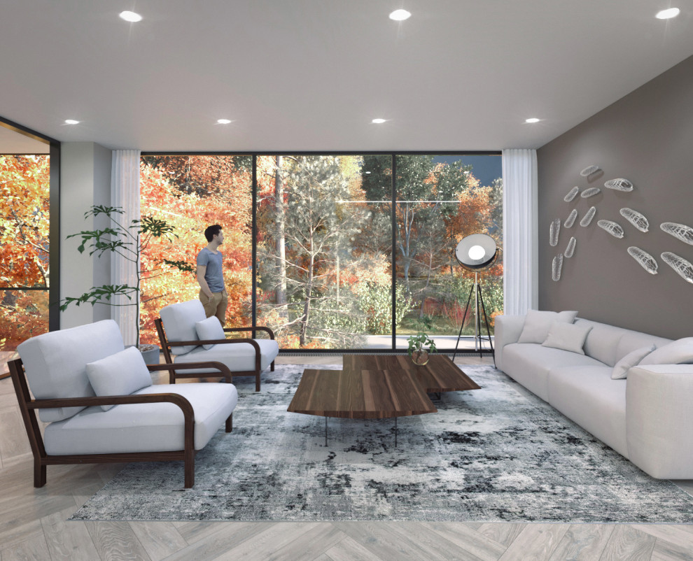 Обложка проекта: House with an interior courtyard garden and pool