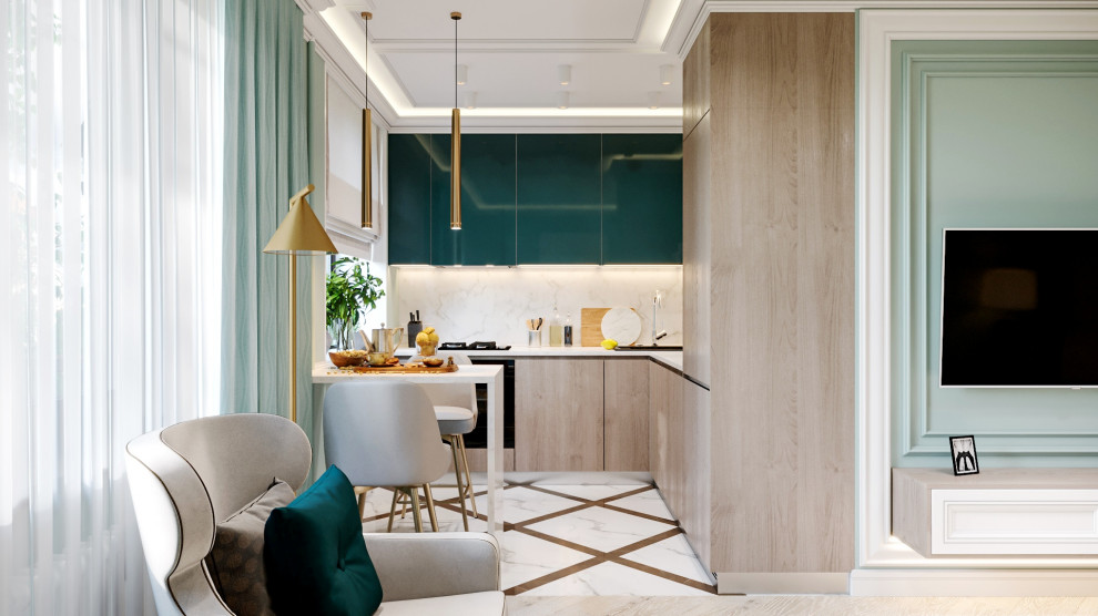 Маленькая квартира в стиле Американская классика