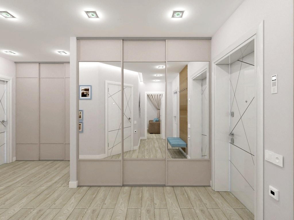 Лаконичный дизайн трехкомнатной квартиры