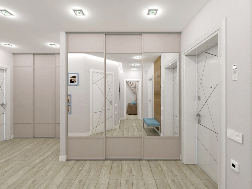 Лаконичный дизайн трехкомнатной квартиры