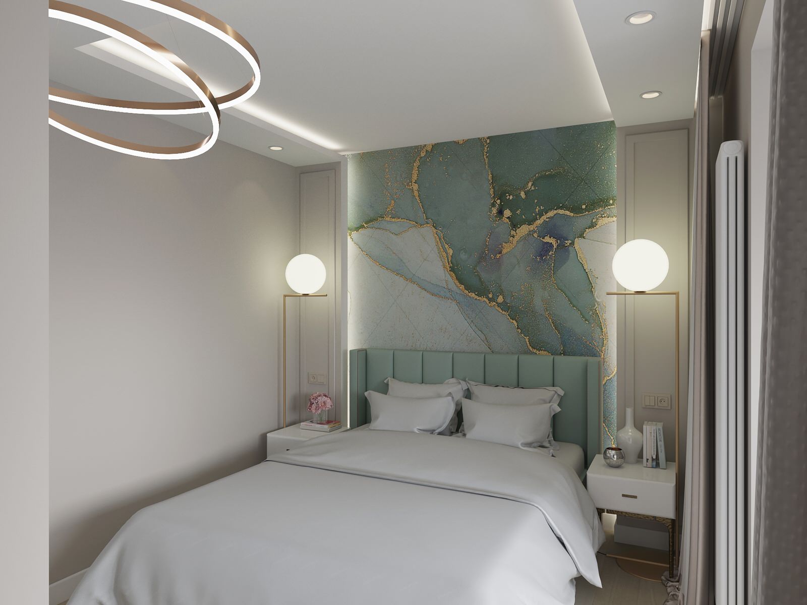 Квартира 110 м2. Природный аквамарин