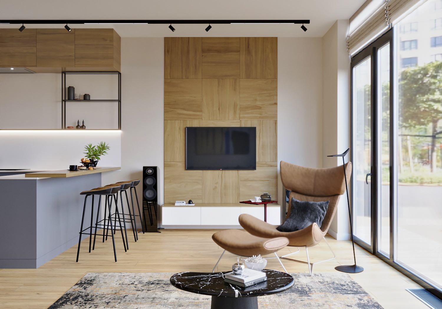 Living room in Prague