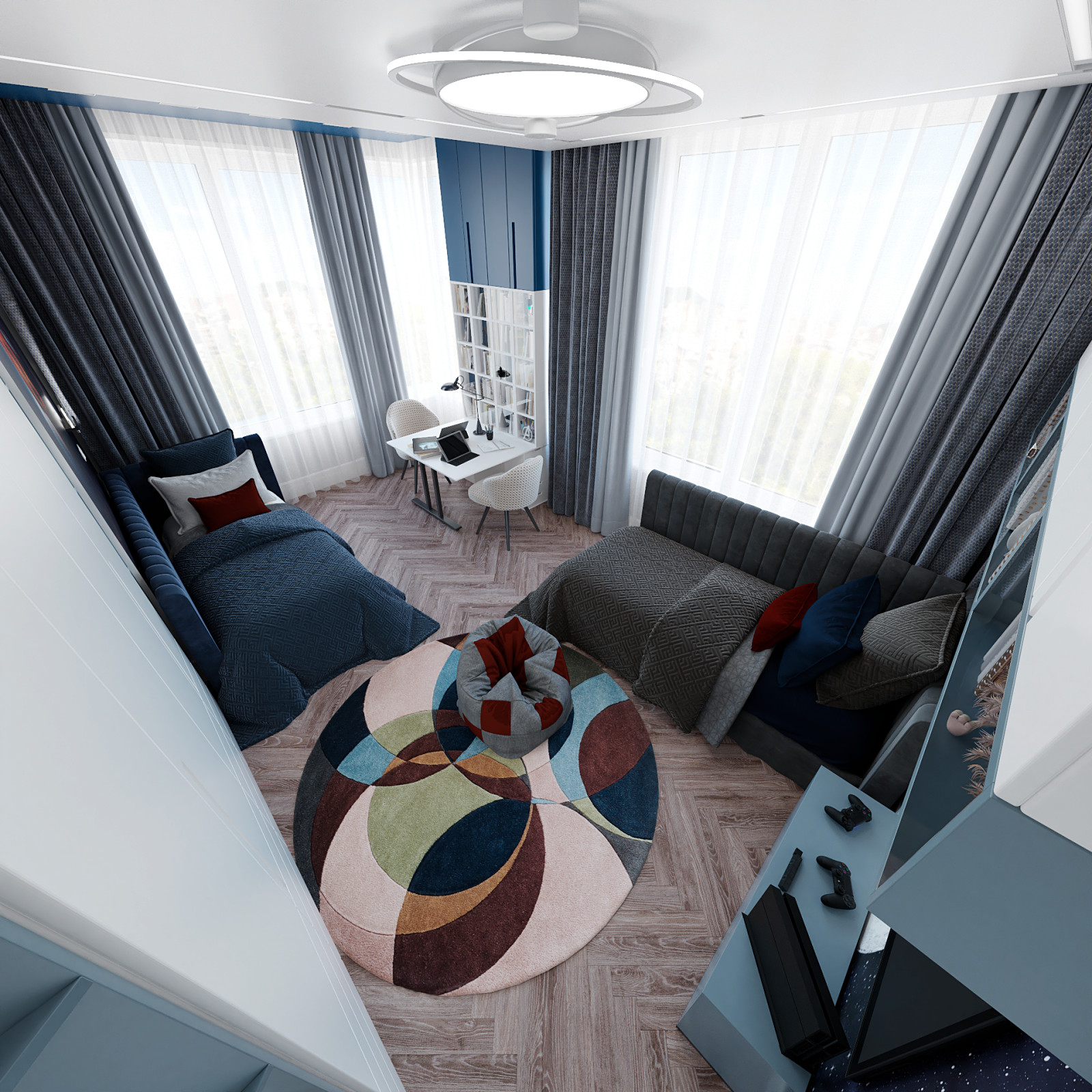 ДЕТСКАЯ КОМНАТА ДЛЯ 2-ух МАЛЬЧИКОВ