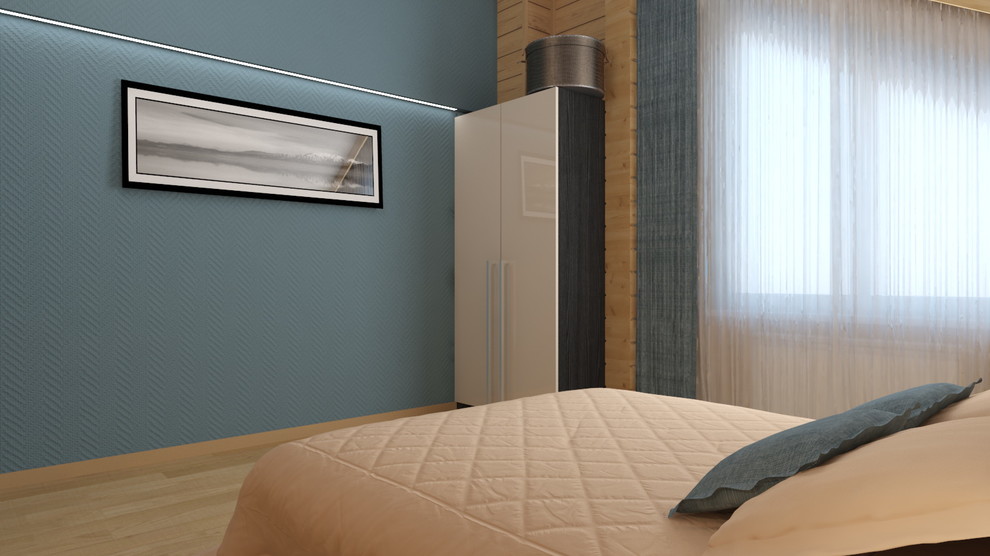 Проект интерьера деревянного дома в Новосибирске