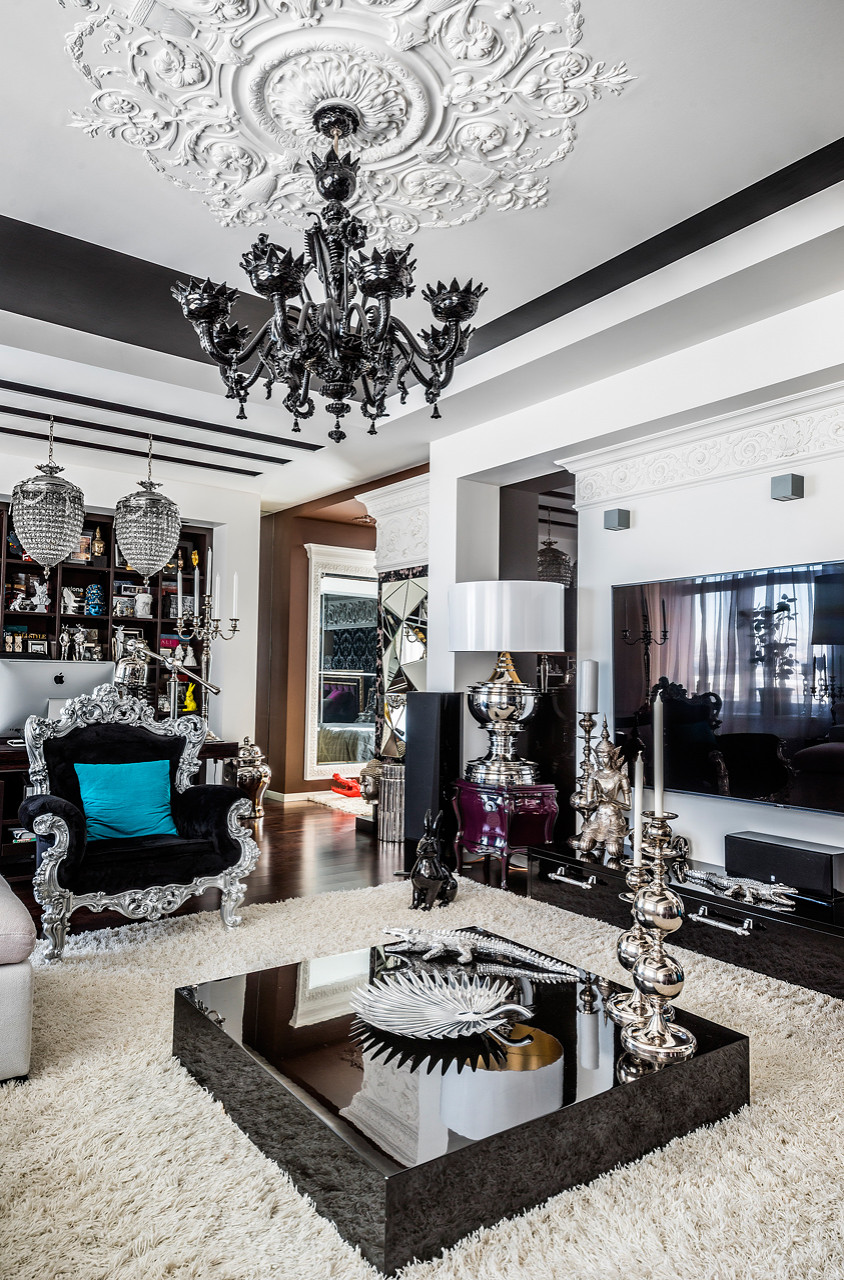 Съёмка интерьера квартиры в стиле фьюжн.