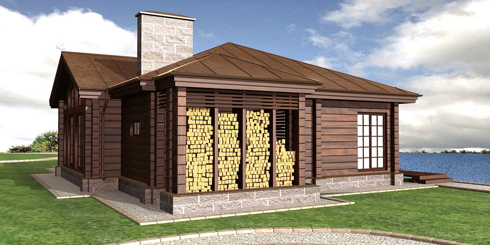 Домик на берегу озера