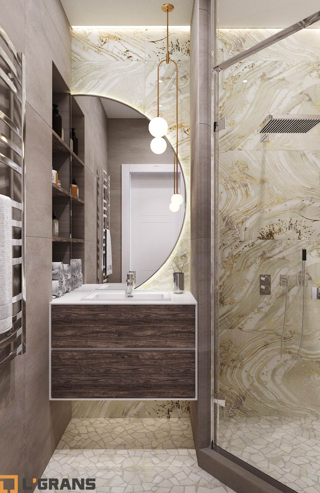 Дизайн проект квартиры по ул. Шеронова в Хабаровске