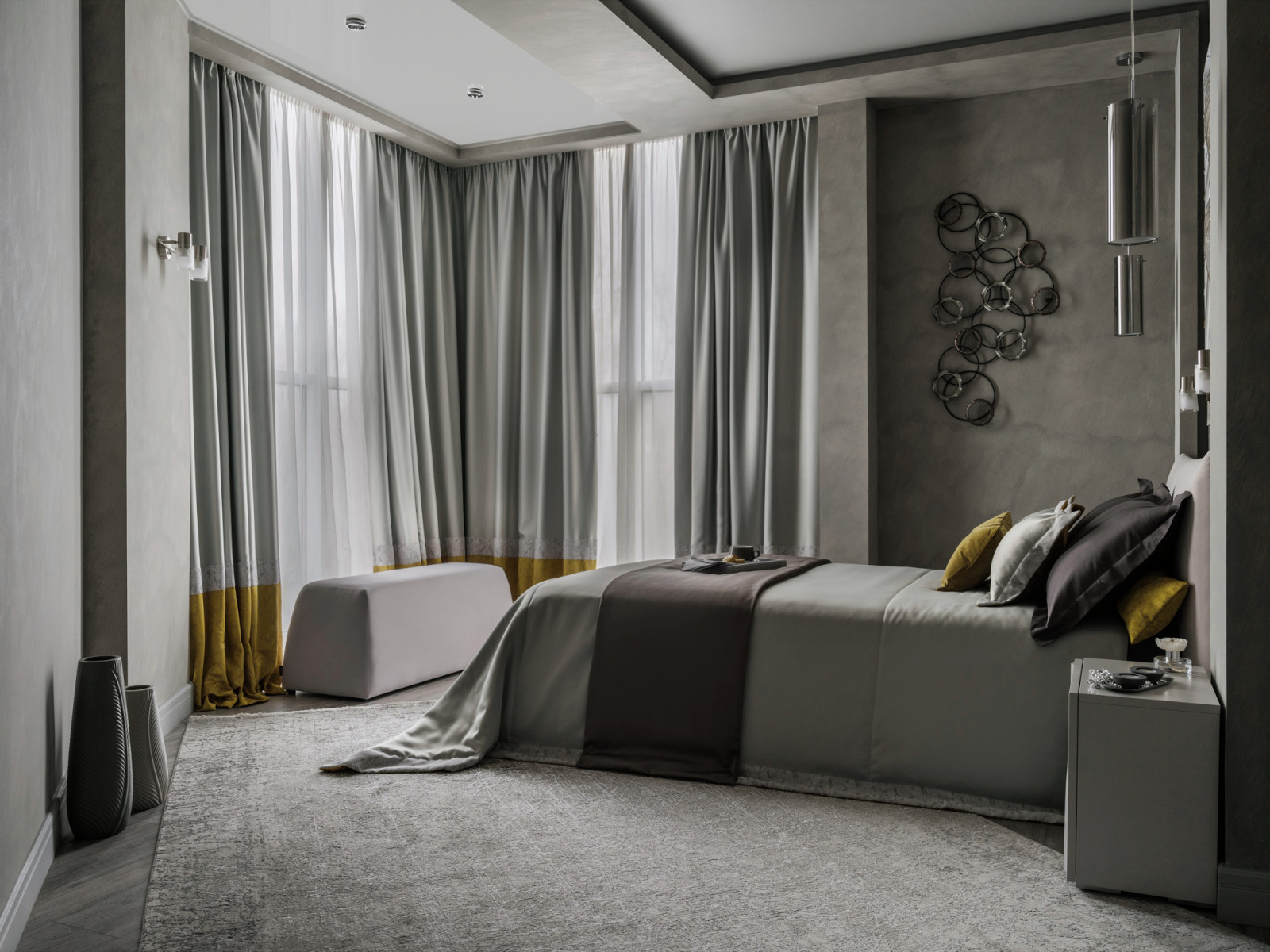 Квартира выходного дня в оттенках серого