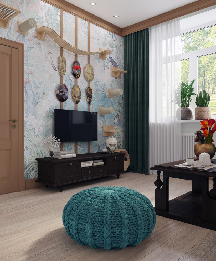 Интерьер части квартиры в Долгопрудном - "Маски" (49,65 кв.м.)