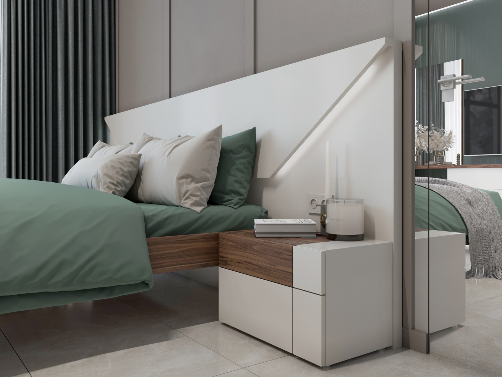 Спальная в частом доме