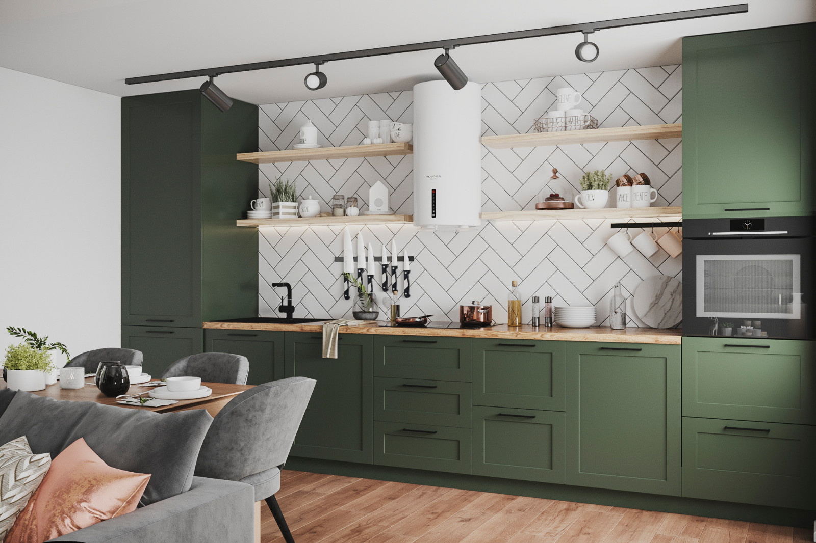 Скандинавский стиль для двухкомнатной квартиры, Народный бульвар