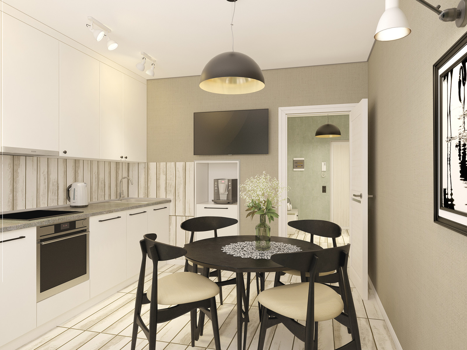 Обложка проекта: 2-х комнатная квартира под аренду (в современном стиле), г. Тула