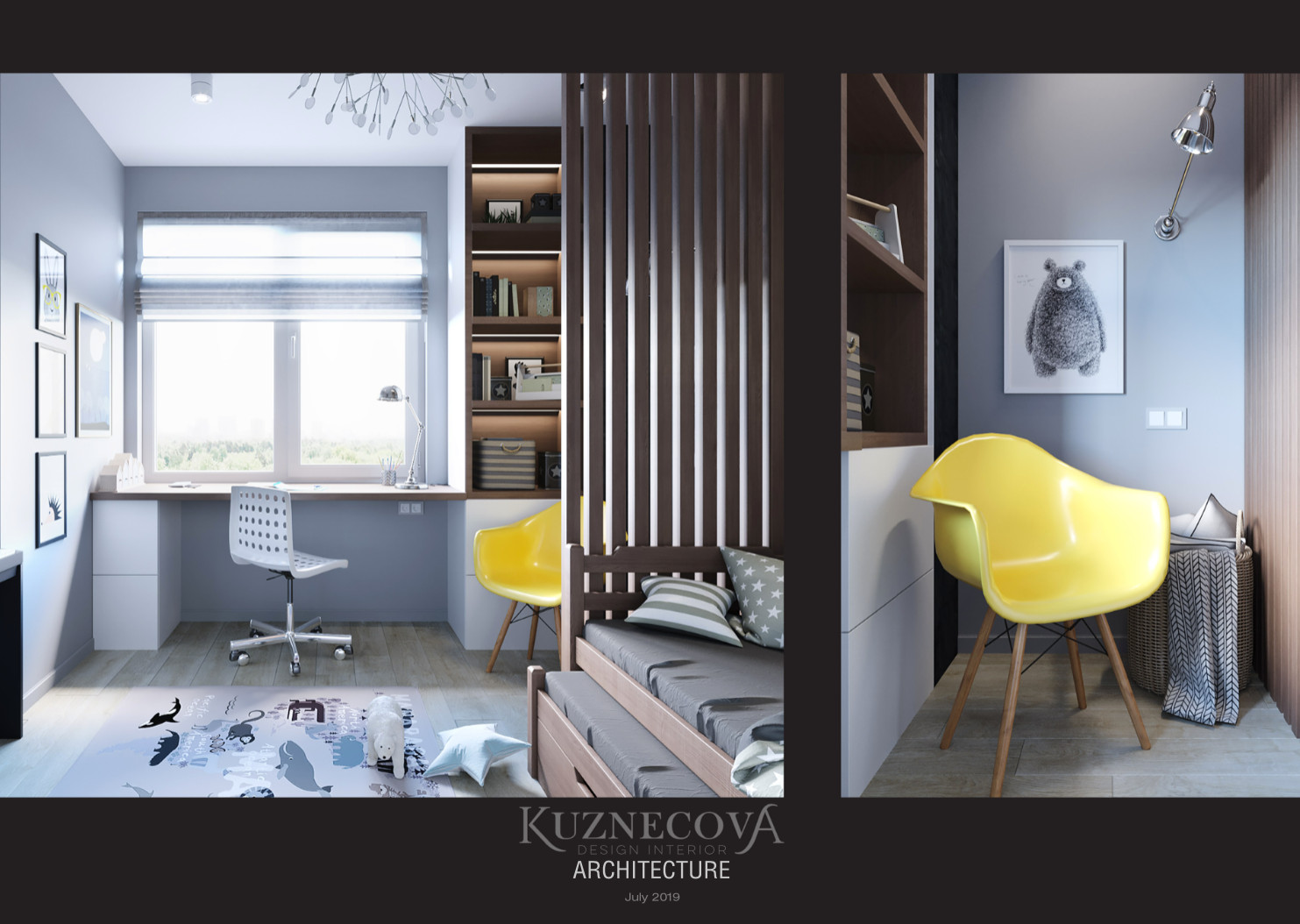 Дизайн проект квартиры 60 кв.м.