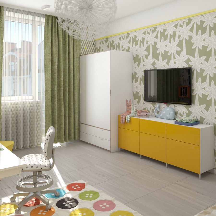 Квартира для молодой семьи в туманном настроении