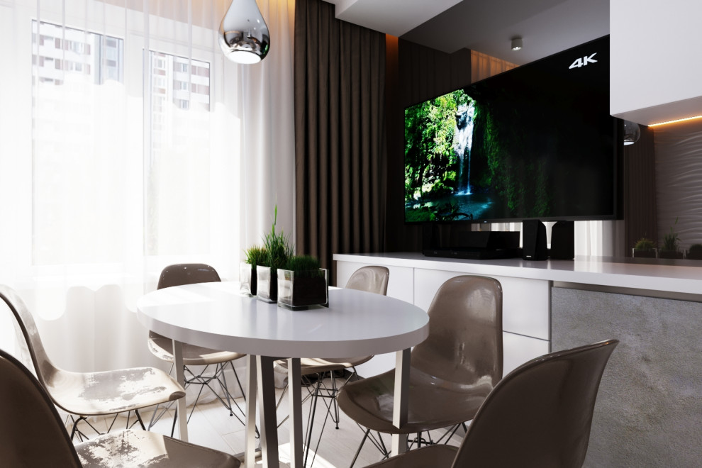 Дизайн проект-проект кухни-гостиной